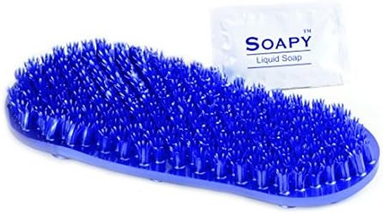 Soapy Soles Foot Scrubbing Pad & Massager, Pearl Blue