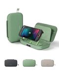 Belkin Charging Case Pro for Nintendo Switch 2, 10,000mAh Power Bank, 30W Fast Charging w/Kick Stand - Hard Shell Travel Case, 12 Game Card Slots, AirTag Holder, Portable Gaming Storage Case - Sage