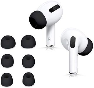 kwmobile 6x Replacement Ear Tips Compatible with Apple Airpods Pro 2 / Pro 1 - Silicone Tips for Earphones - Black