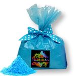 Color Blaze Holi Colored Powder - 5 lbs of Blue Powdered Color - for Fun Runs, Color Toss, Rangoli, Powder War, Backyard Party & Festivals - Pack of 1 Colorful Bag - 5 Pounds in Bulk - Blue