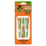 Gorilla Super Glue Minis Gel, Fast-Setting, Thick Formula with Anti-Clog Cap, Clear Cyanoacrylate, Clear 9g (3 x 3gram Tubes)