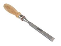Narex Richter Extra Bevel Edge Chisel with Cryogenic Treated Cr-V Steel Hardened to HRc 62 Ergonomic Ash Handles Stainless Steel Ferrule (1/2 inch)