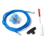 Baretto Kit 3 Metres - 80mm Nylon Pellet Brush - Cleaning Kit for Pellet Stove with Pipes, Flue Pipe with Curves