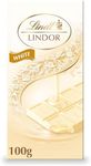 Lindt LINDOR White Chocolate Bar - 100 G - The Perfect Treat - Chocolate With A Smooth Melting Filling