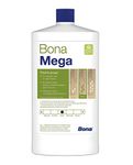 Bona Mega Matt Wood Polish (1 Ltr) (33 oz) for all Wooden Furnitures, Tables, Chairs, Windows, Roofs, Wood Claddings & Other Wood Surfaces | PU Wood Polish | Water Based Solution | Wood Coating