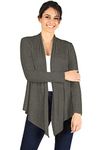 Simlu Womens Open Drape Cardigan Reg and Plus Size Cardigan Sweater Long Sleeves - USA