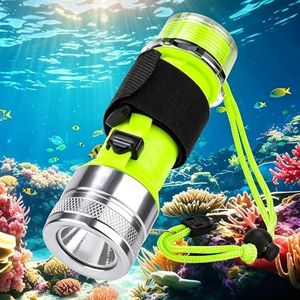 BlueFire Rechargeable Diving Flashlight,1500 Lumen Scuba Dive Torch, IPX-8 Waterproof Diving Torch Tactical Flashlight Night Submersible Light for Outdoor Underwater(1 Pack)