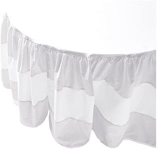 Baby Doll Sweet Lodge Collection Round Crib Skirt/Dust Ruffle in Grey