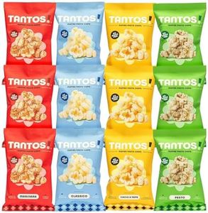 Tantos! Puffed Pasta Chips – Bold Italian Flavors – Snack Alternative to Potato, Corn Chips – 4 oz Variety Pack – Marinara, Pesto, Cacio e Pepe, Classico – 12 Pack (3 of Each Flavor)