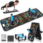 FitBliss Pushup Board For Men & Women Fitness Equipment Push Up Bar For Home Gym Foldable Push-up Board and Push up bar System