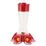 Perky-Pet 204CP-4 Favored Pinch-Waist Glass Hummingbird Feeder – 16 oz