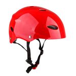 Water Sports Safety Helmet for Wakeboard Kayak Canoe Boat Surfing L Red