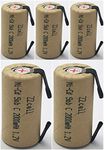 5X ZZcell Sub C Batteries with Tabs Rechargeable for Power Tools 10C Discharge Rate Nicd 1.2V 2000mAh Pack of 5