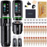 Dragonhawk L3 Wireless Tattoo Machine Pen Rotary Tattoo Gun with 2000mAh Battery, Stroke Length 2.8mm-4.2mm, for Tattoo Artists & Beginners (KIT)