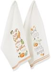 DII Decorative Thanksgiving Kitchen Towels Absorbent Cotton Fall Dish Towel Set, Dish Towel Set, 18x28, Autumn Pumpkins, 2 Count