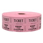 Raffle Tickets 2000 per Roll: Pink