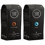Kicking Horse Coffee, Grizzly Claw, Dark Roast, Whole Bean & Kicking Horse Coffee, Decaf, Swiss Water Process, Dark Roast, Whole Bean, 1 lb - Certified Organic, Fairtrade, Kosher Coffee