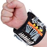 Gifts for Men Dad Magnetic Wristband - Rovtop DIY Tool Belts with 15 Powerful Magnets Tool Wristband for Holding Tools, Screws, Nails, Personalised Gifts, Mens Gifts for Christmas, Gadgets for Men