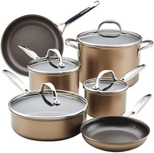Anolon Ascend - Hard Anodized Nonstick 10-Piece Cookware Set, Induction Cooktop Compatible