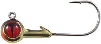 Northland Fishing Tackle Tungsten Jig for Walleye, Bass, & Panfish, Gold Shiner, 1/4 Oz 2/0 Hook, 2/Card