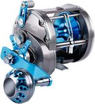 Burning Shark Trolling Reel Saltwater Level Wind Reels, Drag Reels Boat Fishing Ocean Fishing for Sea Bass Grouper Salmon