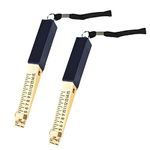 Jetisva 2 Pcs Fire Door Gap Gauge, Wedge-Shaped Vernier Feeler Gauge 1-15mm Dual Marked Metric Gap Gauge for House Engineering Inspection Flatness Measuring Tool Ruler 150*15*17mm (Precision:0.5mm)