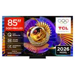 TCL 85C7L-UK 85 Inch SQD-Mini LED TV, 4K HDR 3000 nits and 1,624 dimming zones, Google TV, Dolby Vision & Atmos, Audio by Bang & Olufsen, 144Hz, Apple AirPlay 2 & Alexa (2026 New Model)