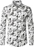 ZEROYAA Men's Hipster Floral Printe