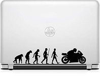 ISEE 360 Evalotion Bike Logo Laptop Sticker Vinyl Decal Black L x H 5.50 x 5.50 cm