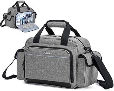 Trunab Home Health Nurse Bag Empty, Portable Medical Supplies Shoulder Bag for Hospice, Home Visit, Hospital Interns, Grey, Bag Only