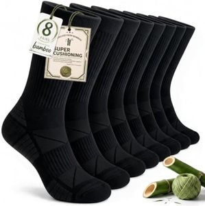 Salilas Mens Socks Bamboo Viscose, Running Athletic, Crew