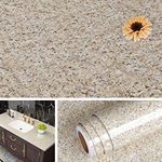 Livelynine 15.8 x 394 Inch Granite Countertop Contact Paper Waterproof Wallpaper Peel and Stick Contact Paper for Countertops for Kitchen Cabinet Covering Vinyl Countertop Wrap Counter Top Covers