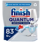 Finish Quantum Infinity Shine Dishwasher Tablets Bulk, Scent : REGULAR, Size :83 Count, For Sparkling Clean