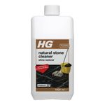 HG Natural Stone Cleaner Shine Restorer, Product 37, Highly Concentrated Formula for Marble and Calciferous Natural Stone, Mop or Polish for Restoring Shine – 1L (221100106)