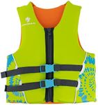 AKONA Youth Neoprene Life Jacket for Boys, US Coast Guard Approved, Rated for Children Weighing 50-90 Pounds