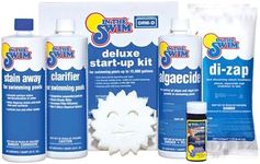 In The Swim Pool Deluxe Opening Chemical Start Up Kit - Above Ground and In-Ground Swimming Pools - Up to 15,000