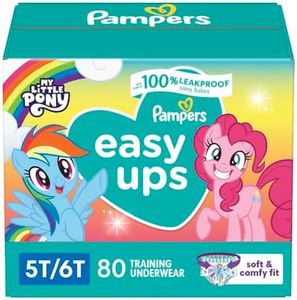 Pampers Training Pants - Easy Ups Girls & Boys - Size 5T-6T, 80 Count, My Little Pony Potty Underwear (Packaging May Vary)