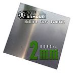 2mm Aluminium Sheet Plate - Grade 6082 T6 (100mm x 100mm)