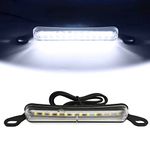 KEVWR Universal LED License Plate Light Running Lamp Reverse Lights Tail Light Assembly for Car Trailer UTV ATV Truck RV Boat, Extremely Bright LED License Plate Lights, White (6000K)