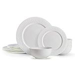 Mikasa Haven Chip Resistant 12 Piece Dinnerware Set, Service for 4