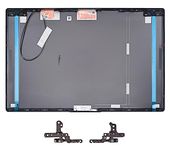 New LCD Back Cover Top Lid Replacement for Lenovo ideapad 5-15IIL05 5-15ARE05 5-15ITL05 Series Laptop with Hinges 5CB0X56073 AM1K7000310, Gray