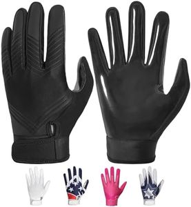 RIGWARL Football Gloves Adult Men, Youth Kids Football Gloves with Super Sticky Grip, Receiver Glove Best Gift for Adult Youth Kids Boys 8-12