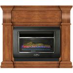 Duluth Forge DF300L-M-TA Mini Hearth Ventless Gas Wall Fireplace-26,000 BTU, T-Stat Control, Toasted Almond Finish