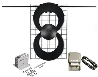 Antennas Direct ClearStream 2 RV Amplified On-The-Go TV Antenna, UHF VHF, Multi-Directional, 60+ Mile Range, 4K 8K UHD, NEXTGEN TV – w/Adaptive Hardware