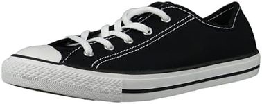 Converse - Women's Chuck Taylor Dainty Canvas - Low Top Sneakers - Black - Size 9