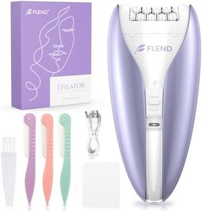 Depiladora Mujer, Depiladora Facial Silenciosa, Depiladora Inalambrica Mujer, Maquina Depilar con 32 Pinzas, Recargable, 2 velocidad Ajustes, para Cara Piernas Brazos Axilas Bikini