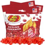 Sizzling Cinnamon Jelly Beans, Hot and Spicy Gourmet Chewy Candy, Bulk Shareable Candy, 3.5 Ounces, Pack of 3