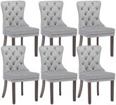 KCC Velvet Dining Chairs Set of 6, 