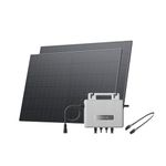 ECOFLOW STREAM Balcony Solar System, 800W Micro Inverter, 2 × 450W PV Solar Panels with 2*Bracket-Lattice Balcony, Smart Grid-Feed Inverter with Wi-Fi & App Control for Any Balcony
