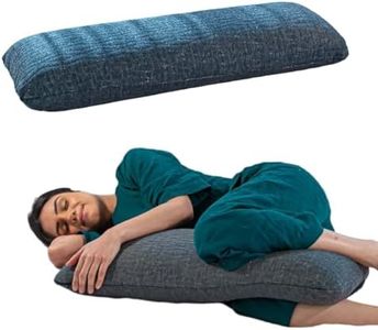The White Willow Half Body Pillow Cooling Gel Memory Foam Sleeping Soft Bed, Hug Pillow Insert for Sleeping & Side Sleeper (10W x 30L Inch) with Grey Zipper Cover German Technology by BASF